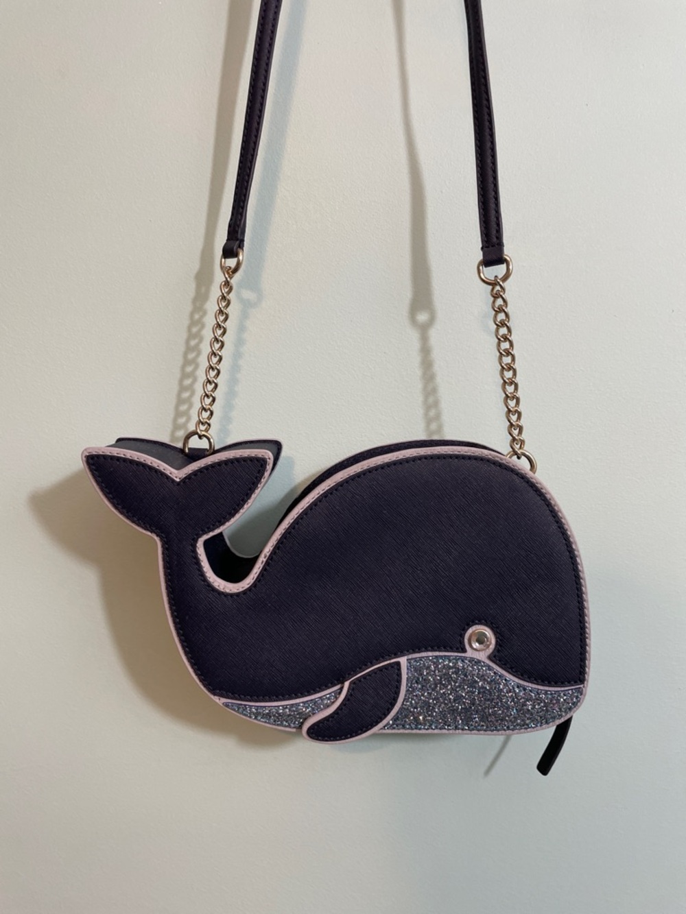 Kate Spade Glitter Off We Go Whale Crossbody Purse